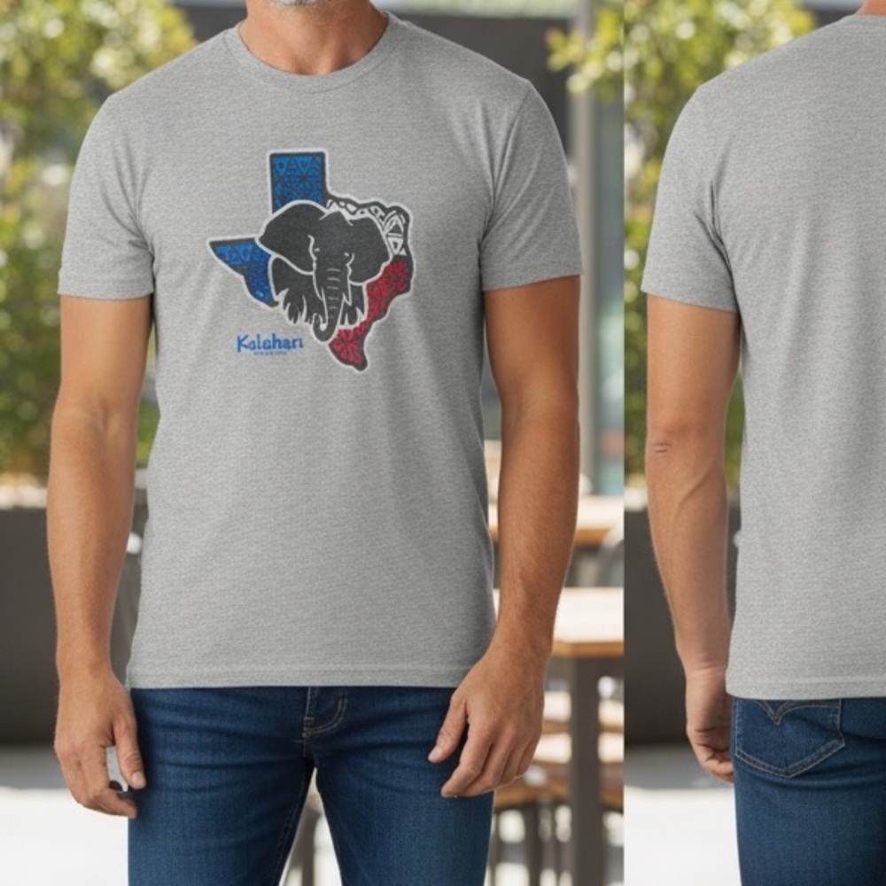 Handcrafted Gray Graphic T-Shirt XL